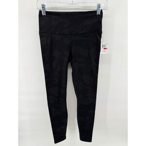 YOGALICIOUS LUX Black Camo High Rise Active Leggings XS Workout